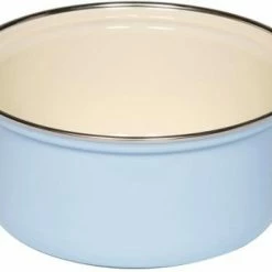Riess Emaille Riess Kasserolle Aus Emaille In Pastell-blau 24 Cm