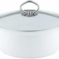 Riess Emaille Riess Geschirr-Set Aus Emaille, 5-tlg. In Arctic Weiß -Emile Henry shop 0657 033