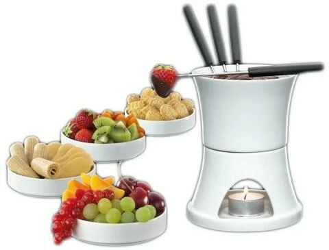Cilio Schokoladen-Fondue-Set, 10-teilig 3 Cilio Schokoladen-Fondue-Set, 10-teilig