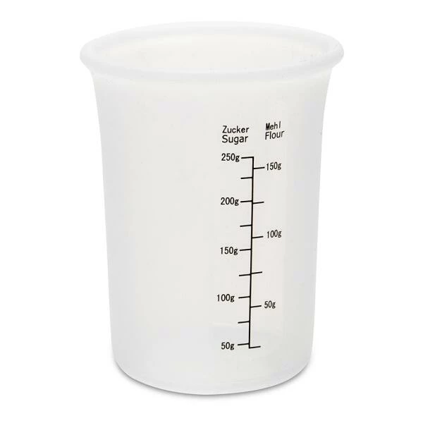 Städter Backhelfer Messbecher Ø 8 Cm / H 11 Cm Transparent Silikon 250 Ml 3 Städter Backhelfer Messbecher Ø 8 Cm / H 11 Cm Transparent Silikon 250 Ml