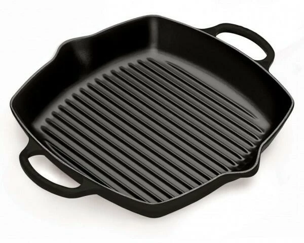 Le Creuset Grillpfanne Signature Quadratisch Mit 2 Griffen In Schwarz 3 Le Creuset Grillpfanne Signature Quadratisch Mit 2 Griffen In Schwarz