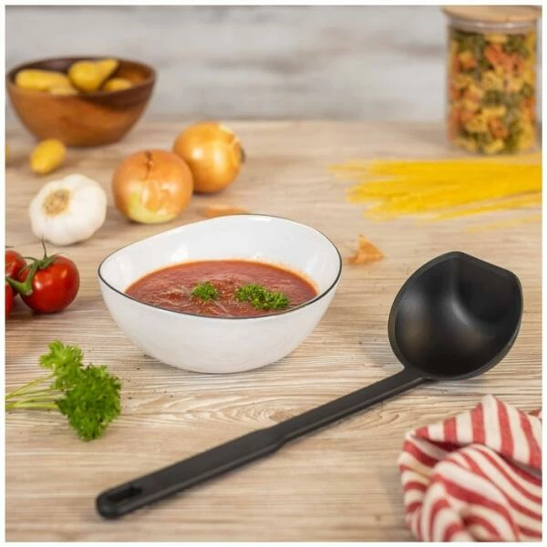 Kuhn Rikon Swiss Schöpflöffel Antihaft Schwarz 4 Kuhn Rikon Swiss Schöpflöffel Antihaft Schwarz – Bild 2