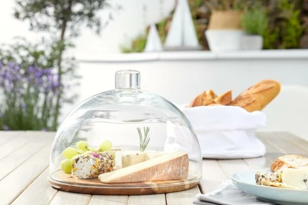 Leonardo Holzkäseplatte/Glasglocke CUCINA 2-teilig 4 Leonardo Holzkäseplatte/Glasglocke CUCINA 2-teilig – Bild 2