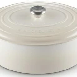 Le Creuset Bräter Signature Oval In Meringue 33 Cm / 7,5 L