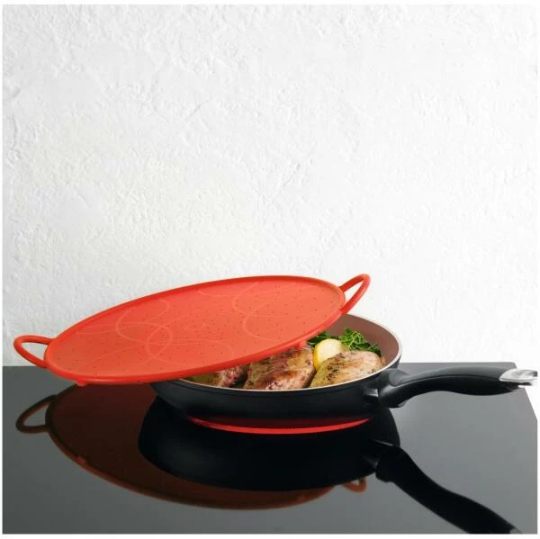 Kuhn Rikon Spritzschutz Silikon Rot 30cm 5 Kuhn Rikon Spritzschutz Silikon Rot 30cm – Bild 3