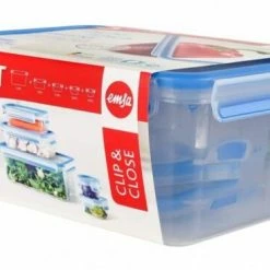 Emsa Frischhaltedosen Set Clip & Close Klein, 5-teilig 12 Emsa Frischhaltedosen Set Clip & Close Klein, 5-teilig -Emile Henry shop 303383 neu 2 l