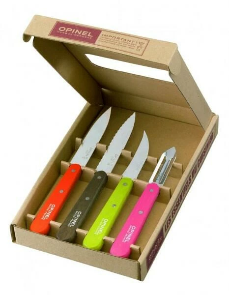 Opinel Küchenmesser-Set Les Essentiels Fifties, 4-teilig 3 Opinel Küchenmesser-Set Les Essentiels Fifties, 4-teilig