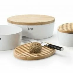 Continenta Brottopf Oval Aus Keramik Mit Holzdeckel 30 X 23 X 13,5 Cm 7 Continenta Brottopf Oval Aus Keramik Mit Holzdeckel 30 X 23 X 13,5 Cm -Emile Henry shop 3932 3930 3931 l 1