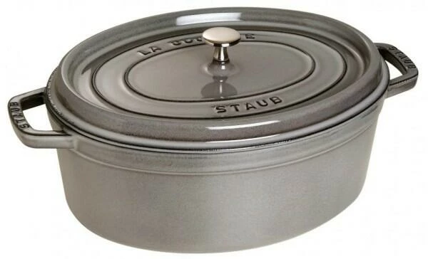 Staub Cocotte Oval Aus Gusseisen In Graphitgrau 37 X 31 Cm / 8 Liter 3 Staub Cocotte Oval Aus Gusseisen In Graphitgrau 37 X 31 Cm / 8 Liter