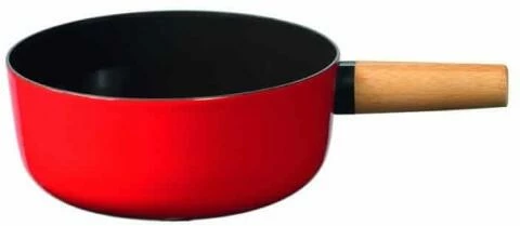 Stöckli Käsefondue-Caquelon Emotion Mit Holzgriff, Rot-schwarz 23 Cm / 3,3 L 3 Stöckli Käsefondue-Caquelon Emotion Mit Holzgriff, Rot-schwarz 23 Cm / 3,3 L
