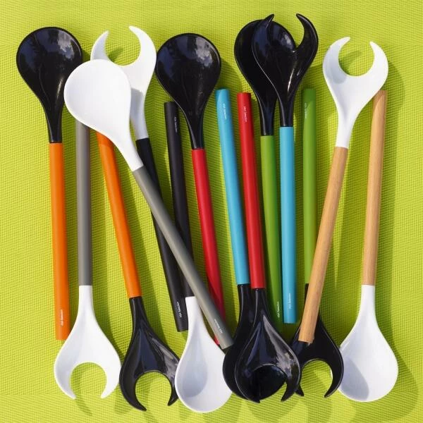 ASA Salatbesteck Birkenholz 4 ASA Salatbesteck Birkenholz – Bild 2