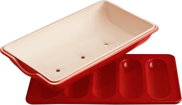 Emile Henry Mini Baguette-Set In Grand Cru 4 Emile Henry Mini Baguette-Set In Grand Cru – Bild 2