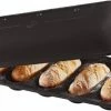 Emile Henry Mini Baguette-Set In Fusain 2 Emile Henry Mini Baguette-Set In Fusain -Emile Henry shop EH 5519 795519 Moule 5MiniBaguettes Baker Open 1Main