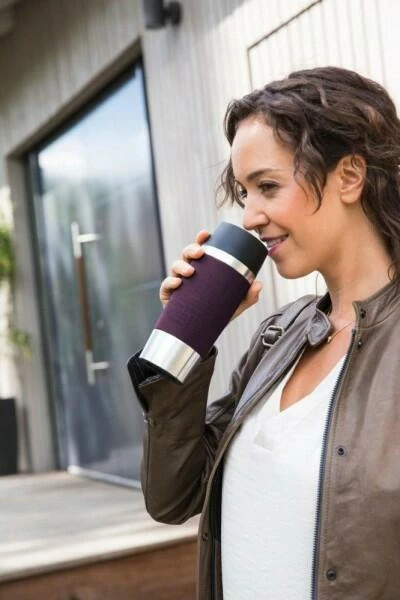 Emsa Isolier-Trinkbecher Mit Manschette Travel Mug In Schwarz 7 Emsa Isolier-Trinkbecher Mit Manschette Travel Mug In Schwarz – Bild 5