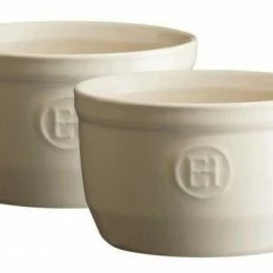 Emile Henry Töpfchen Nr. 10 In Ton, 2er Set