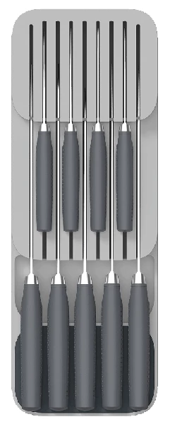 Joseph Joseph Zweistufiger Messerordnungshelfer Drawerstore In Grau 5 Joseph Joseph Zweistufiger Messerordnungshelfer Drawerstore In Grau – Bild 3
