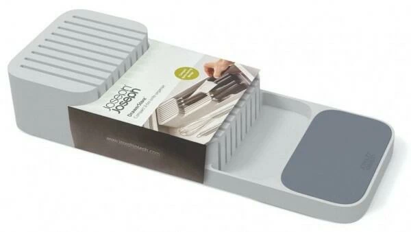 Joseph Joseph Zweistufiger Messerordnungshelfer Drawerstore In Grau 4 Joseph Joseph Zweistufiger Messerordnungshelfer Drawerstore In Grau – Bild 2