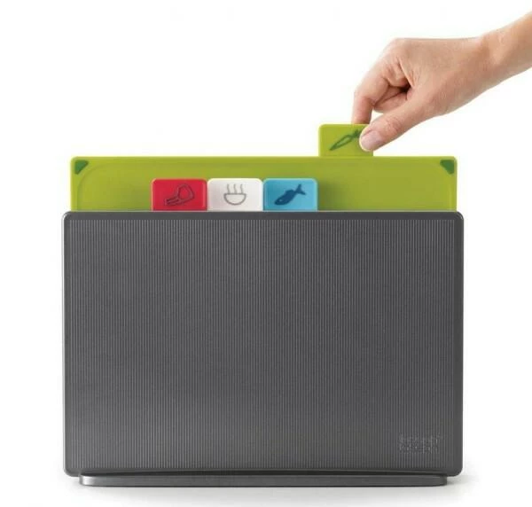 Joseph Joseph Schneidebretter-Set Index Groß In Graphit, 4-tlg. 4 Joseph Joseph Schneidebretter-Set Index Groß In Graphit, 4-tlg. – Bild 2