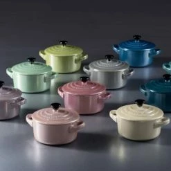 Le Creuset Mini Cocotte In Kirschrot Metallic -Emile Henry shop Metallics LS09 1 1