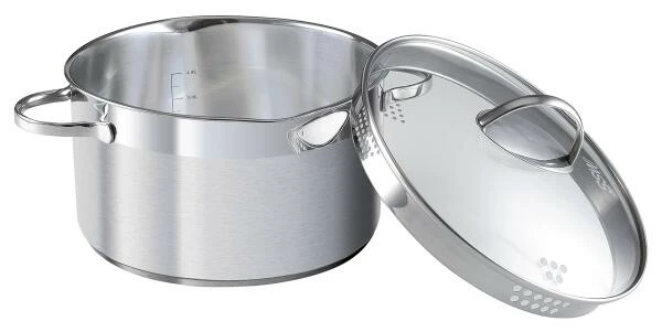 SSW Kochtopf Comfort Mit Glasdeckel 20 Cm/ 3,6 L 4 SSW Kochtopf Comfort Mit Glasdeckel 20 Cm/ 3,6 L – Bild 2