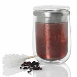 AdHoc Teeglas Mit Teefilter Fusion Glass, 0,4 L