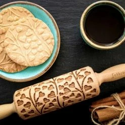 Folkroll Teigrolle Rentier Sterne Groß, 43 Cm 7 Folkroll Teigrolle Rentier Sterne Groß, 43 Cm -Emile Henry shop folkroll ambiente 1