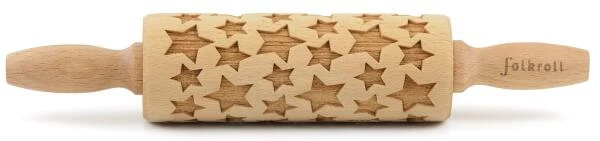 Folkroll Teigrolle Sterne Groß, 43 Cm 4 Folkroll Teigrolle Sterne Groß, 43 Cm – Bild 2