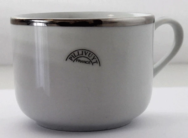 Pillivuyt Frühstückstasse Sancerre Mit Platinrand Frühstücksuntertasse 5 Pillivuyt Frühstückstasse Sancerre Mit Platinrand Frühstücksuntertasse – Bild 3