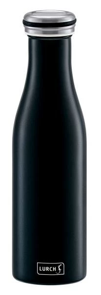 Lurch Isolierflasche In Mattschwarz, Doppelwandig 500 Ml / 24 Cm / 6,5 Cm 3 Lurch Isolierflasche In Mattschwarz, Doppelwandig 500 Ml / 24 Cm / 6,5 Cm