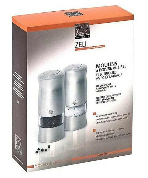 PEUGEOT Pfeffer- & Salzmühle Zeli Elektrisch Im Geschenkset 4 PEUGEOT Pfeffer- & Salzmühle Zeli Elektrisch Im Geschenkset – Bild 2